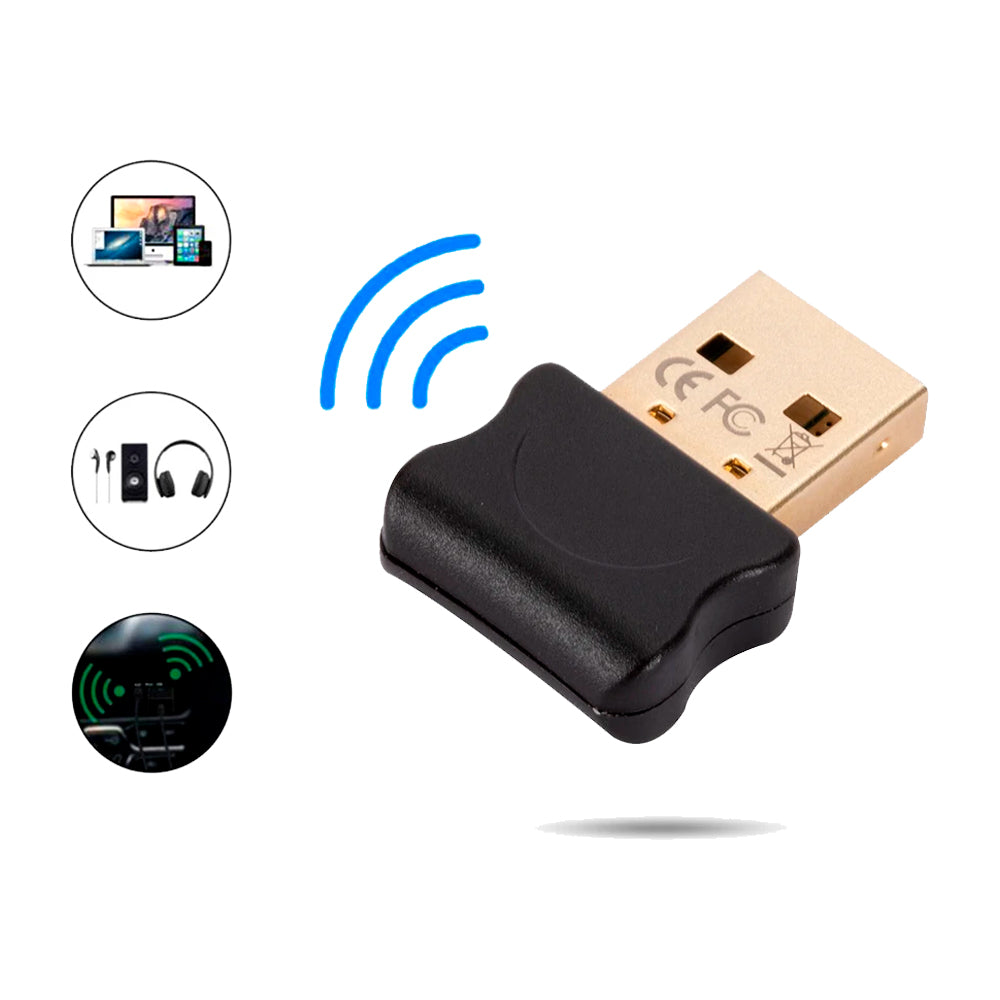 Mini Adaptador Bluetooth 5.0 USB Receiver, Alcance Até 20 Metros, KAPBOM, KA-1188